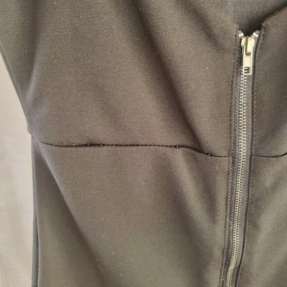 En Crème Black Sleeveless Sequin Bodycon Mini Dress S/P With Cutout Back - Picture 4 of 7